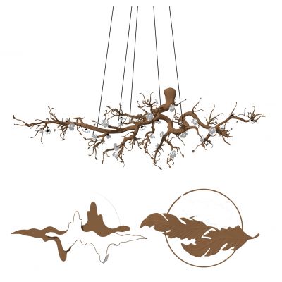 新中式墙面装饰小品