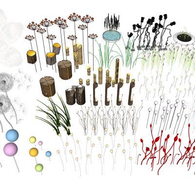 现代星星灯、生态景观灯、草坪灯、竹筒灯、木桩灯、植物灯、蒲公英灯具、庭院灯、特色灯具