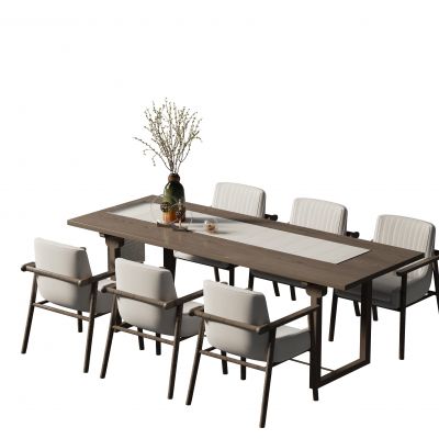 新中式餐桌椅组合