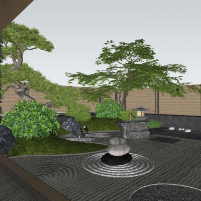 日式庭院 别墅花园