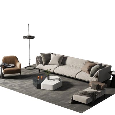 现代沙发茶几组合