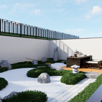 日式庭院 别墅花园