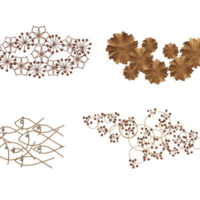 新中式墙面装饰小品