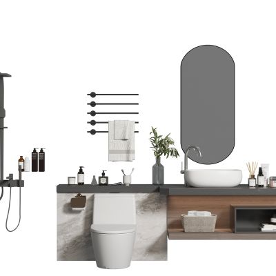 现代卫浴小件组合