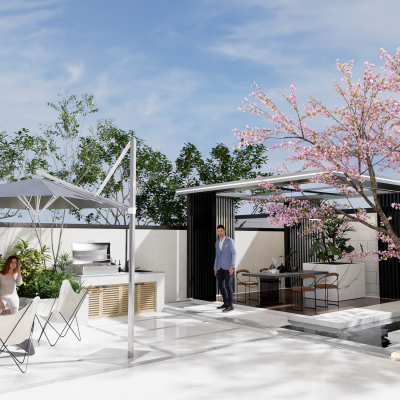 现代庭院景观 别墅庭院