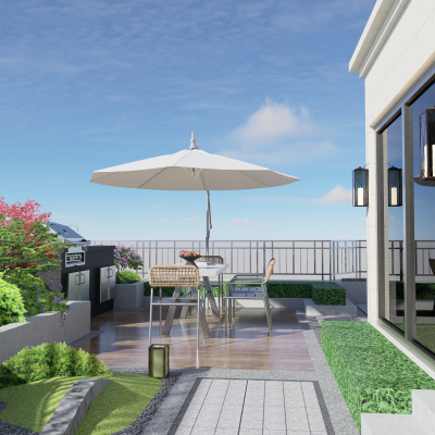 现代庭院景观 别墅庭院