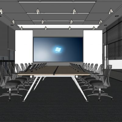 现代办公桌椅  会议室  办公区 办公室