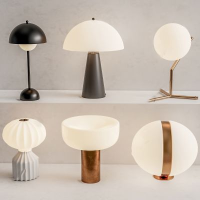 现代小台灯组合