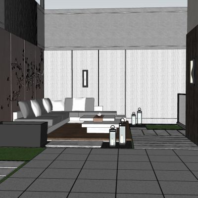 现代庭院景观 别墅庭院