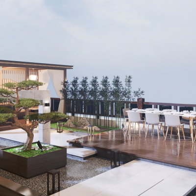 现代庭院景观 别墅庭院