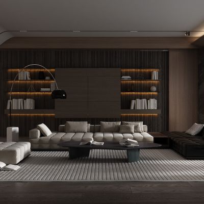 现代极简风格的客厅