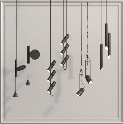 现代轻奢金属吊灯艺术异形灯水晶客厅餐厅灯具组合