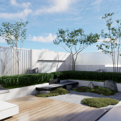 现代庭院景观 别墅庭院