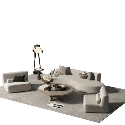 现代沙发茶几组合