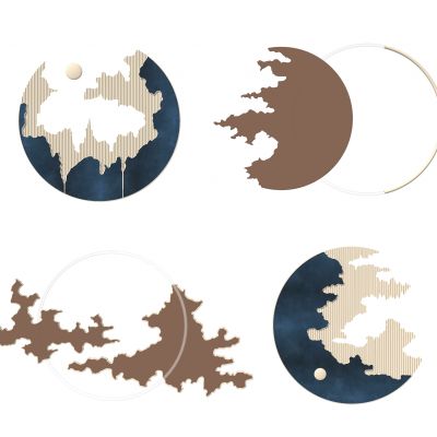 新中式墙面装饰小品