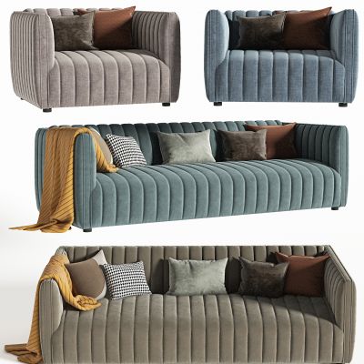 现代布艺双人沙发，单人沙发，接待沙发，办公沙发，洽谈沙发，沙发，多人沙发
