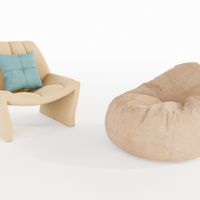 现代懒人沙发 单人沙发