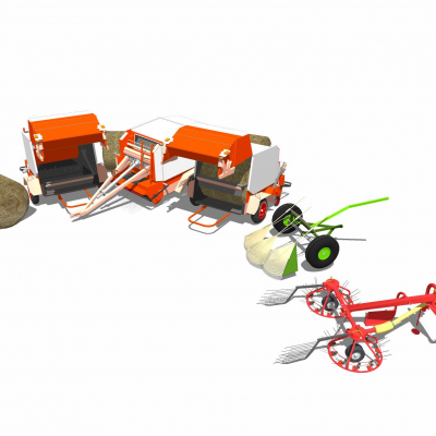 农具农家乐小品