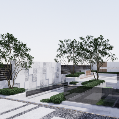 现代庭院景观 别墅庭院