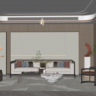 新中式沙发组合