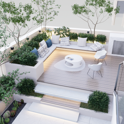 现代庭院景观 别墅庭院