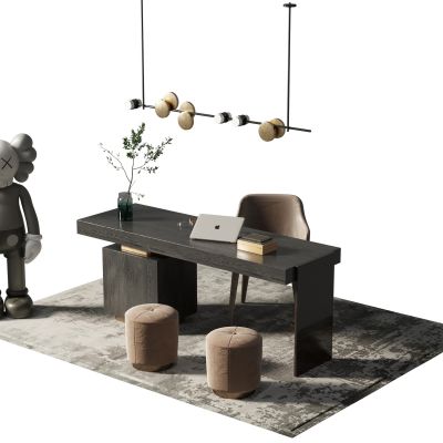 现代书桌椅组合