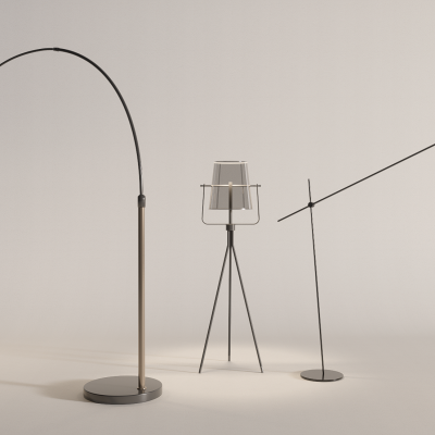 现代落地灯组合