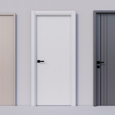 现代单开门 卧室门