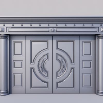 现代中式铜门  大门 入户门 防盗门