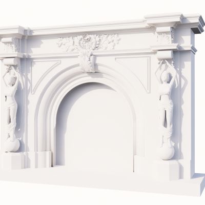 欧式法式壁炉 构件