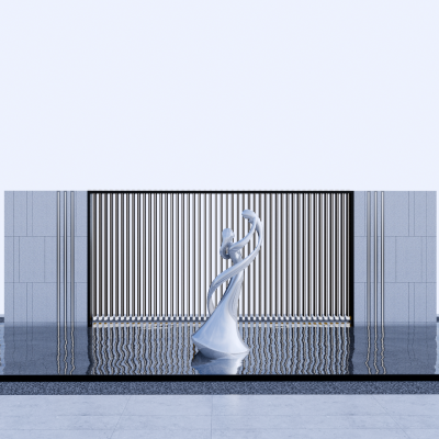 现代景观雕塑SU模型