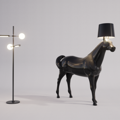 现代落地灯组合