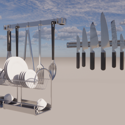 厨房用品 厨房摆件 挂勺 置物架 摆碗架 