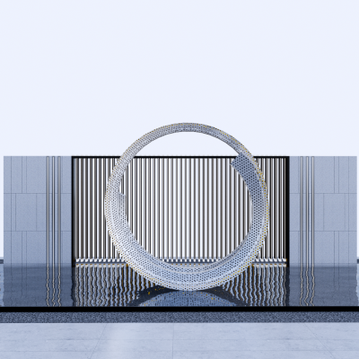 现代景观雕塑SU模型