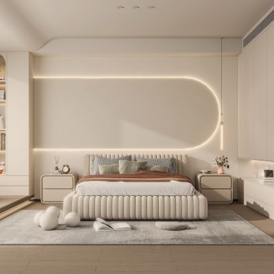 奶油风卧室 主人房