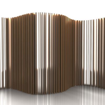 现代风格屏风3D模型