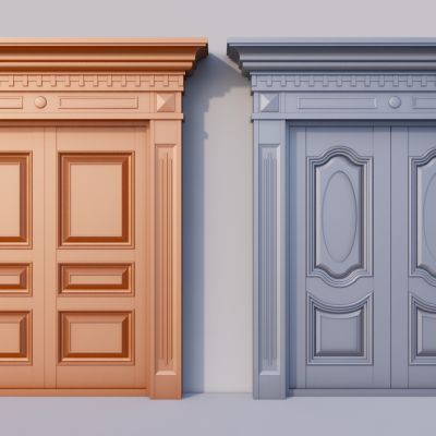 现代中式铜门  大门 入户门 防盗门