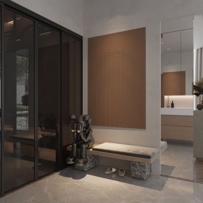 现代卫浴，洗漱台，衣帽间，书桌椅