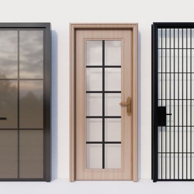 现代玻璃门 单开门 厨房门 卫生间门