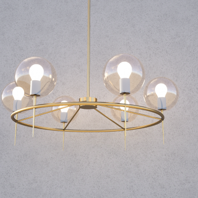 现代餐厅客厅吊灯SU模型