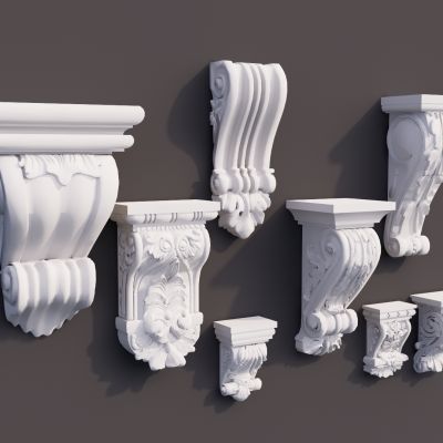 欧式法式 构件SU模型