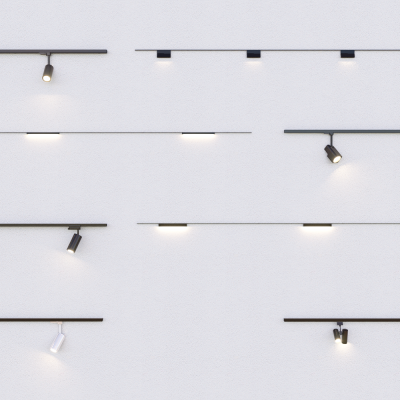 现代磁吸灯 轨道灯组合