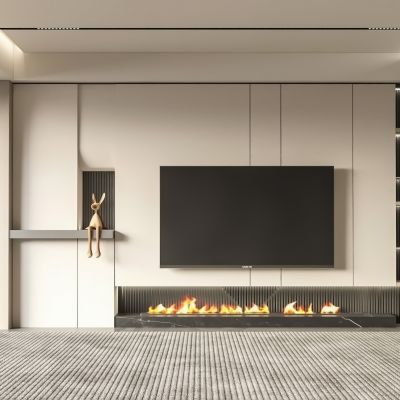 现代电视柜背景