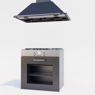 现代厨房用具 灶台 抽油烟机