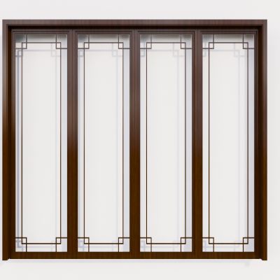 中式推拉窗 玻璃窗 单开窗 双开窗