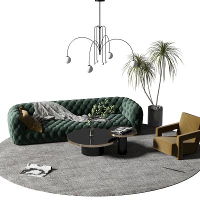 现代沙发茶几组合