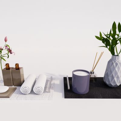 卫生间用品 摆件 组合