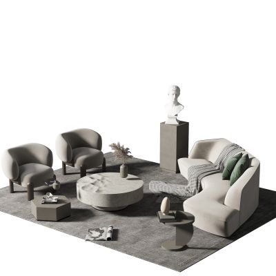 现代沙发茶几组合