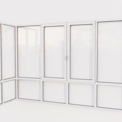 现代折角推拉窗 玻璃窗 单开窗 双开窗