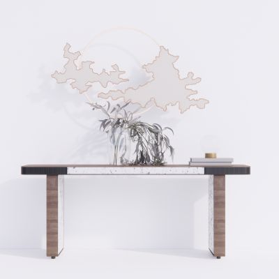 新中式玄关柜  边柜